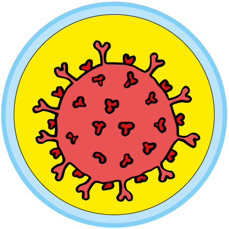 Ein Virus ist winzig klein und nur mit bestimmten Geräten zu sehen